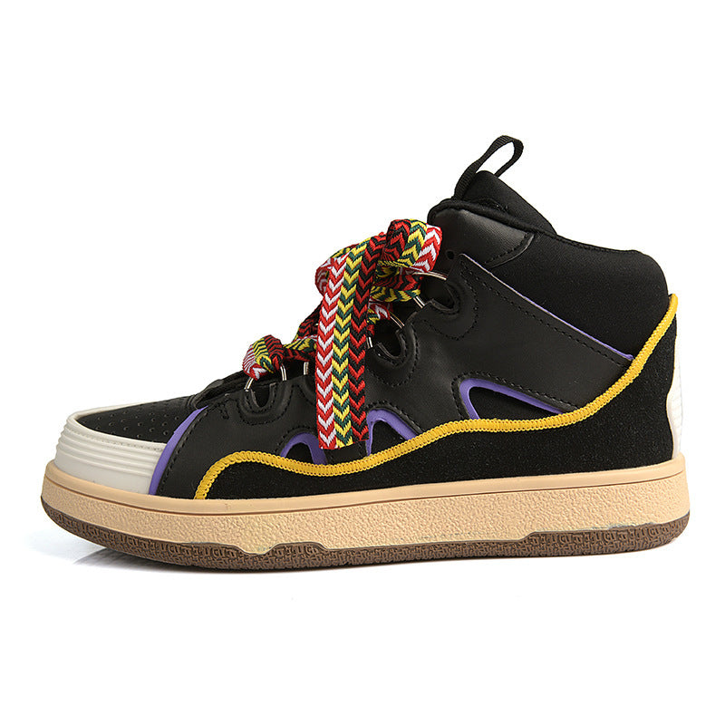 Damen Sportliche High-Top Sneakers mit elastischem Schnürsystem EB