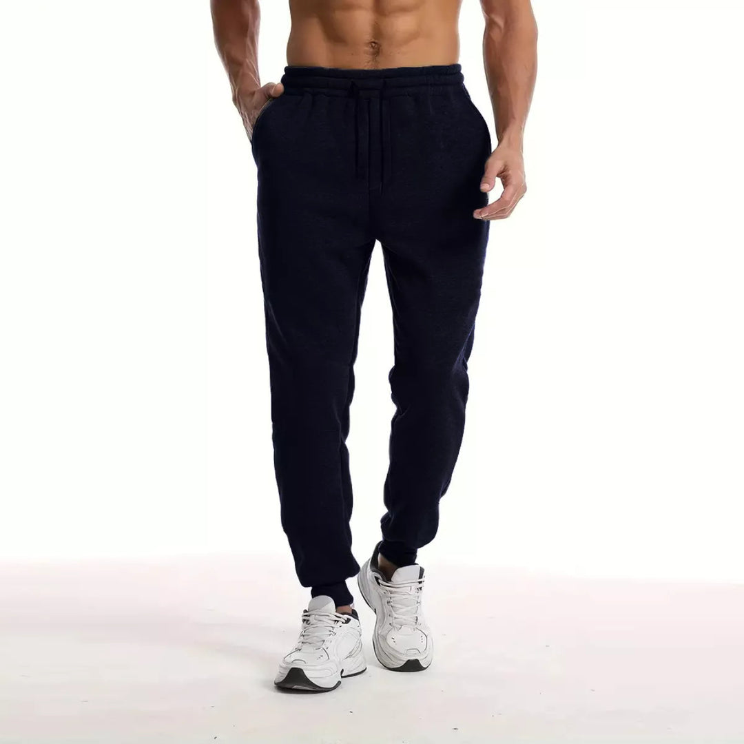 Unisex nan athleisure Jogginghose mit innen angerautem Fleece, elastischem Kordelbund und gerippten Knöchelabschlüssen EB