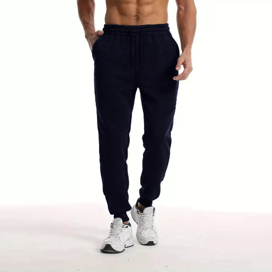 Unisex nan athleisure Jogginghose mit innen angerautem Fleece, elastischem Kordelbund und gerippten Knöchelabschlüssen EB