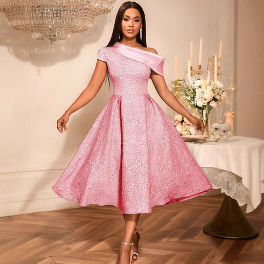 Damen elegantes A-Linien Kleid EB