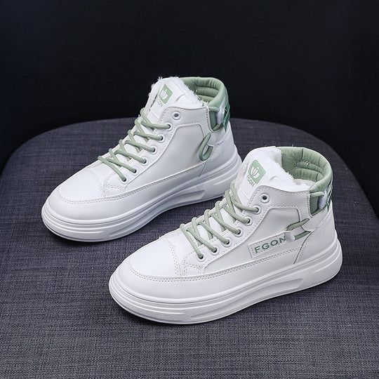 Damen Hohe Sneakers mit kuscheligem Innenfutter und sportivem Design EB