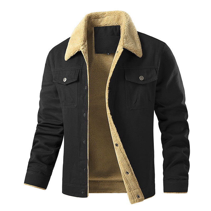 Herren gefütterte Utility-Jacke mit Teddyfutter EB