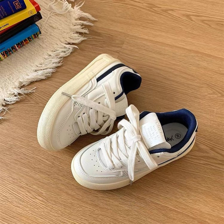 Damen Sportliche Plateau-Sneaker mit atmungsaktivem Obermaterial und gepolsterter Sohle EB