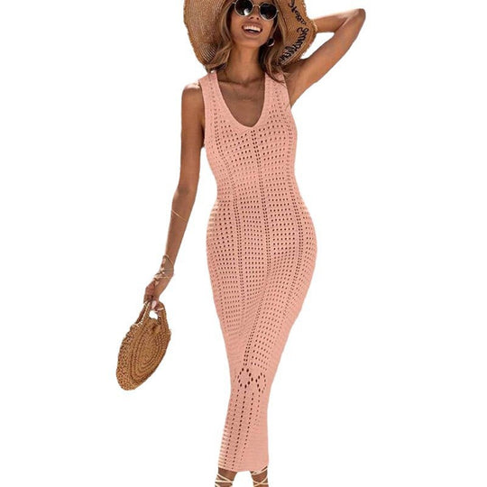 Damen gehäkeltes Sommer-Maxikleid EB