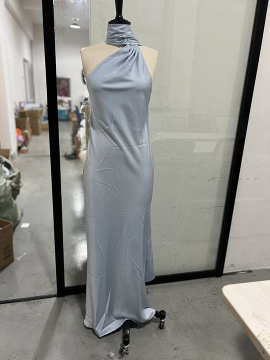 Damen elegantes Abendkleid mit asymmetrischem Schnitt und eindrucksvoller Drapierung EB