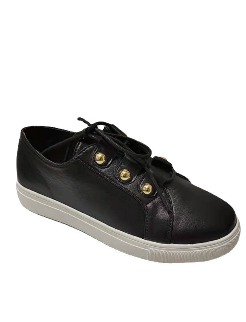 Damen Fashion Sneakers mit modischen Ösen und dämpfender Laufsohle EB