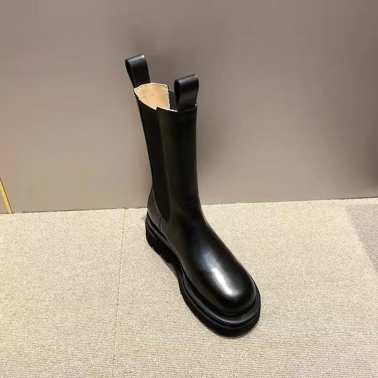 Damen  Chelsea-Boots mit elastischem Einsatz und markanter Profilsohle EB