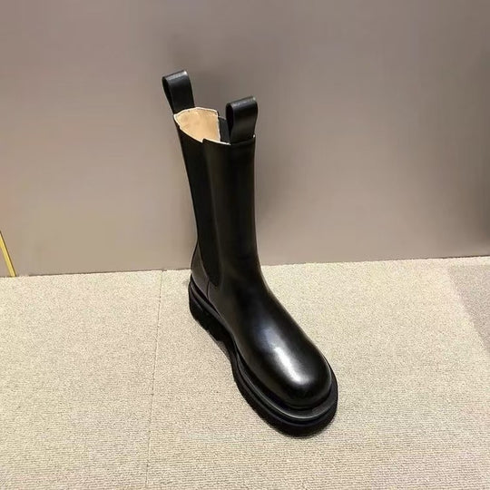 Damen  Chelsea-Boots mit elastischem Einsatz und markanter Profilsohle EB