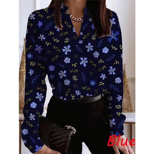 Damen Bluse mit floralem Muster und eleganter Passform EB
