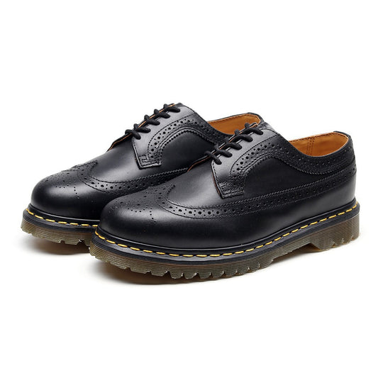 Herren klassische Brogue Derby Schnürschuhe mit gepolsterter Luftsohle EB