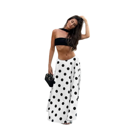 Damen Maxirock im verspielten Polka-Dots-Design EB