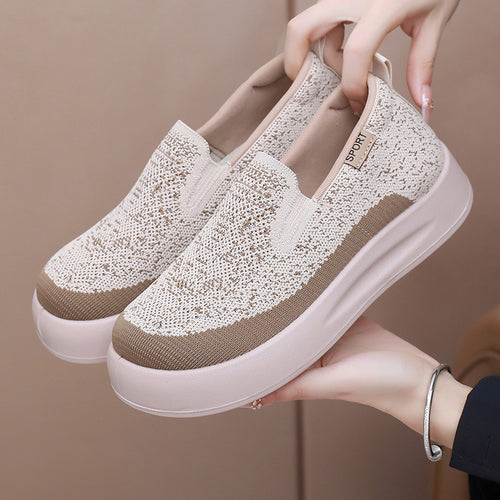 Damen Sportliche Halbschuhe mit elastischem Einstieg und Komfortsohle EB