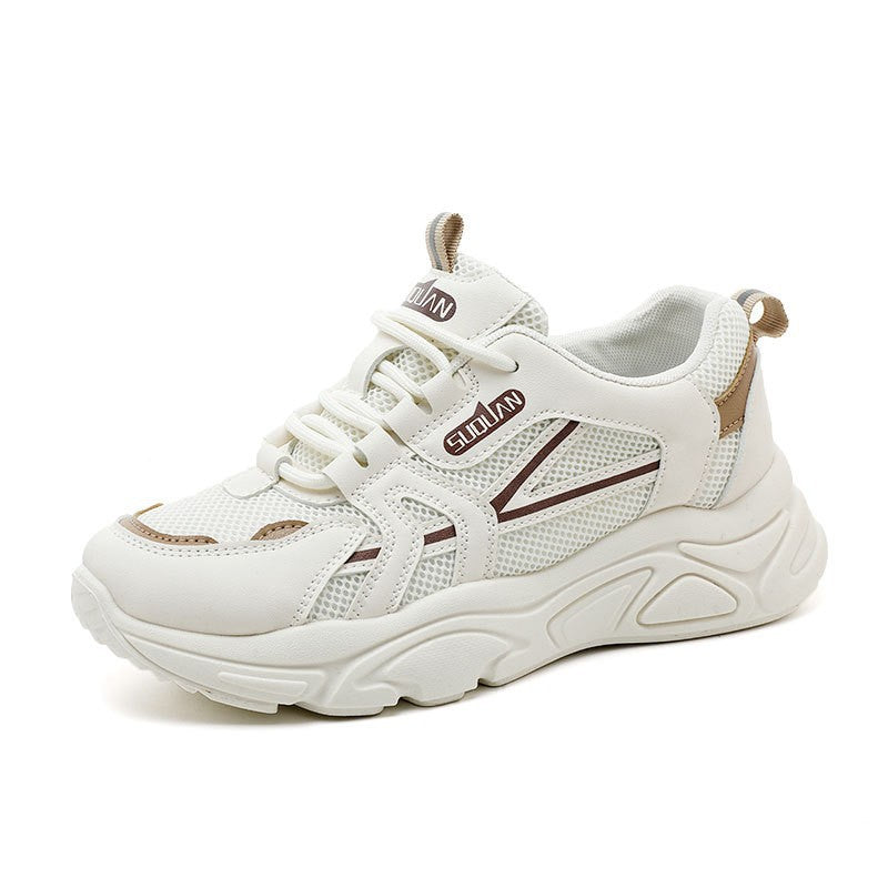 Damen sportliche Sneakers mit atmungsaktiver Mesh-Oberfläche und dämpfender Sohle EB