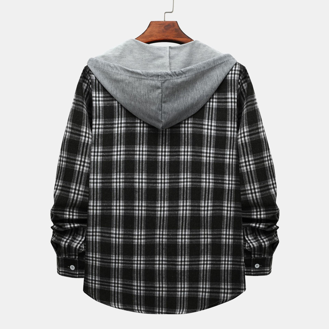Damen Flanelljacke mit Kapuze EB