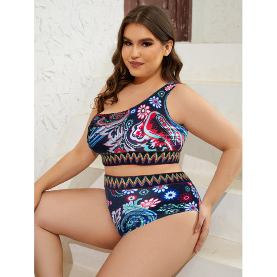 Damen Bikini-Set mit floralem Muster und sportlichem Schnitt EB