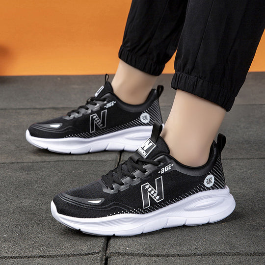 Damen Leichte und atmungsaktive Fitness-Sneaker mit dämpfender Sohle EB