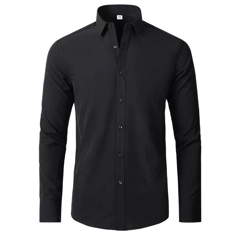 Herren Langarmhemd mit elegantem Schnitt und stilvollen Knopfdetails EB