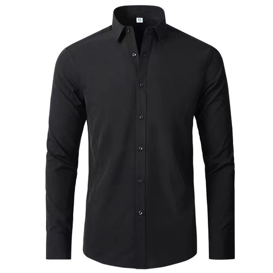 Herren Langarmhemd mit elegantem Schnitt und stilvollen Knopfdetails EB