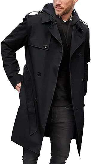 Herren Trenchcoat mit klassischem Stil EB