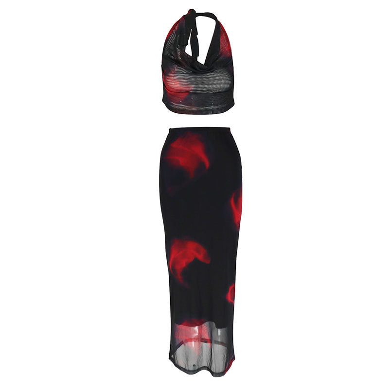 Damen elegantes 2-teiliges Set mit aufregendem Design EB