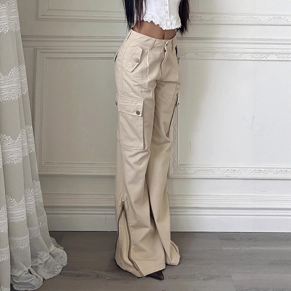 Damen Cargo-Hose mit weitem Schnitt und praktischen Seitentaschen EB