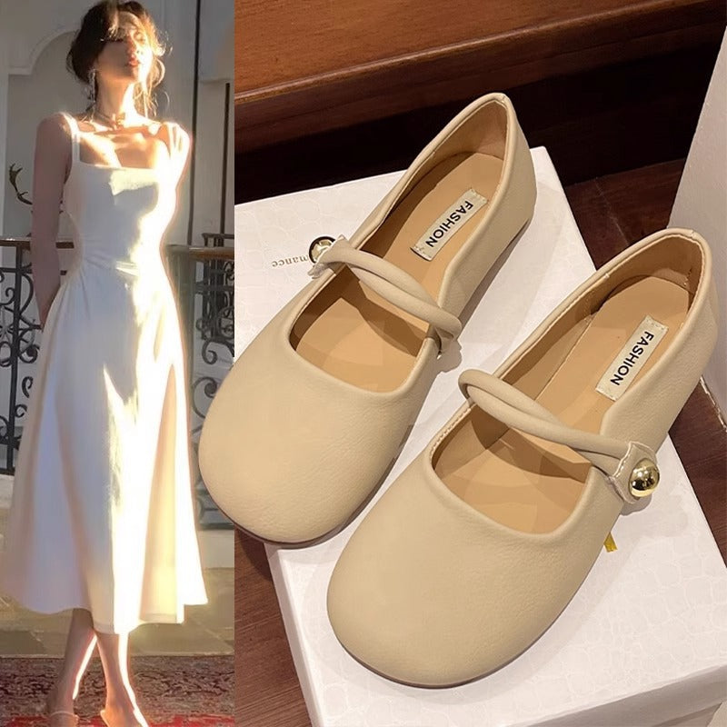 Damen Ballerinas mit elegantem Riemchen und komfortabler Sohle EB