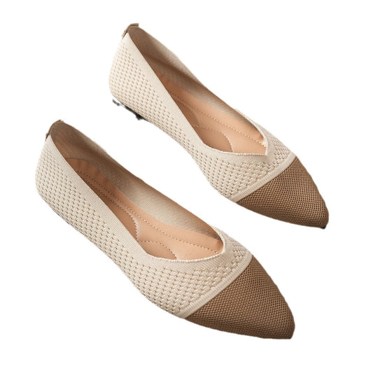 Damen spitze Ballerinas mit atmungsaktivem Gewebe EB