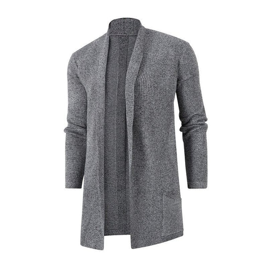 Damen Strickjacke mit modernem Kragen und tiefen Taschen EB