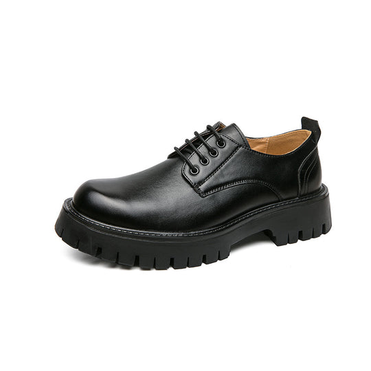 Damen modische Schnürschuhe mit robuster Plattformsohle und hochwertigem Leder EB