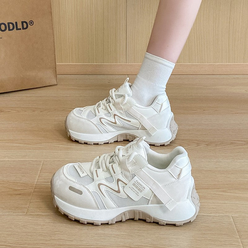Damen modische Sneakers mit innovativem Design und atmungsaktiver Mesh-Oberfläche EB