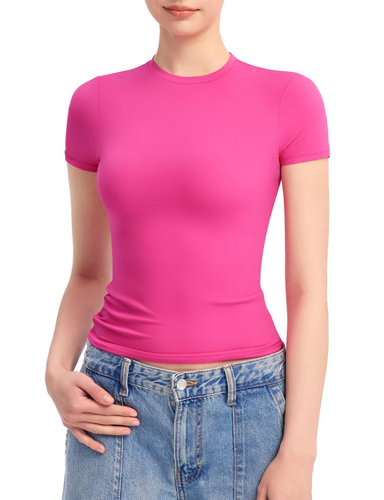 Damen Figurbetontes T-Shirt EB