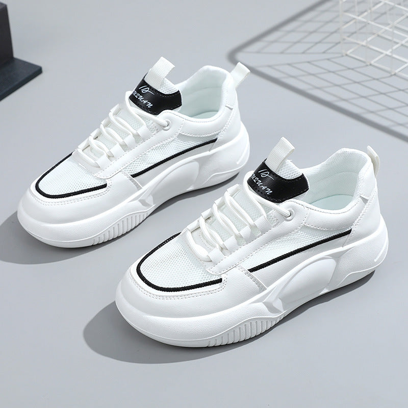 Damen modische Sneakers mit gepolsterter Laufsohle und atmungsaktivem Obermaterial EB