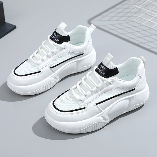 Damen modische Sneakers mit gepolsterter Laufsohle und atmungsaktivem Obermaterial EB