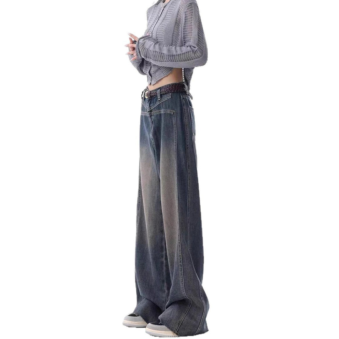 Damen Oversized Jeans mit lässigem Schnitt und hoher Taille EB