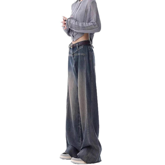 Damen Oversized Jeans mit lässigem Schnitt und hoher Taille EB