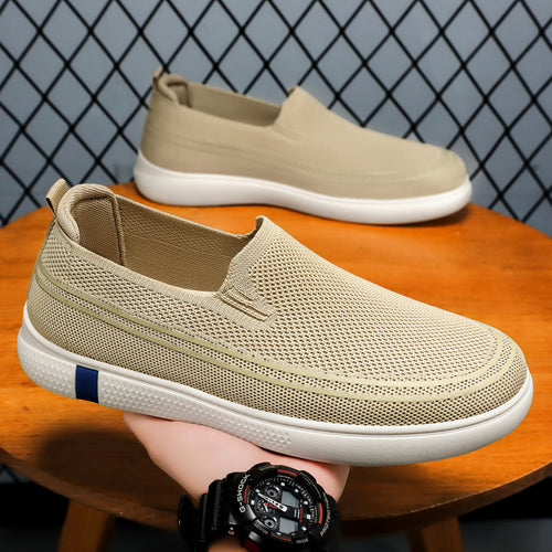 Damen Atmungsaktive Slip-On Freizeitschuhe mit flexiblem Einsatz EB