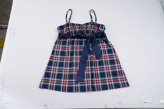 Damen sommerliches Trägerkleid mit eleganter Schleifenverzierung EB