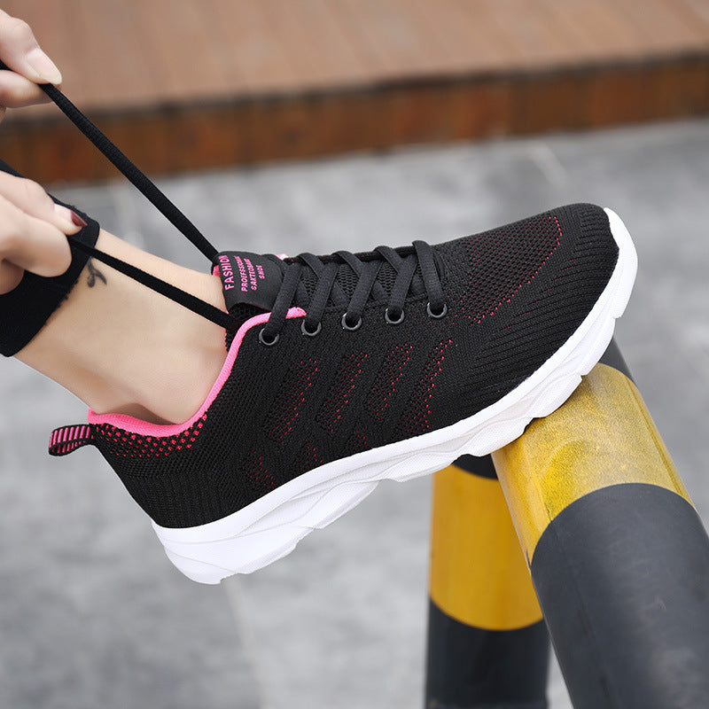 Unisex nan leichte atmungsaktive Strick-Sneaker mit dämpfender Zwischensohle EB