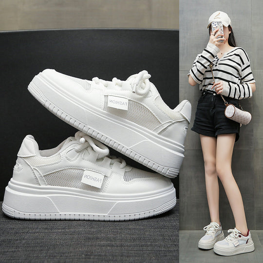 Damen Modische Sneakers mit dämpfender Sohle und atmungsaktiver Mesh-Oberfläche EB