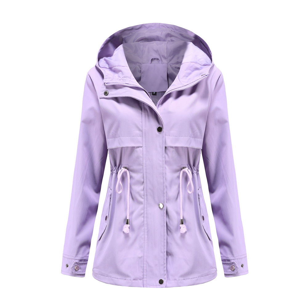 Damen funktionale Übergangsjacke mit verstellbarem Taillenbündchen EB