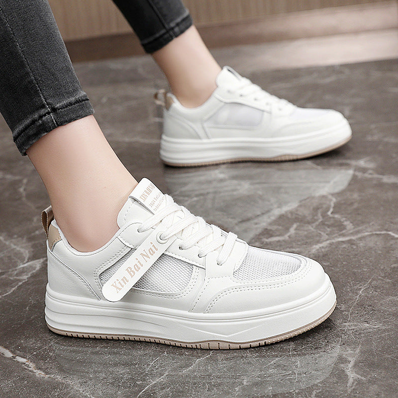Damen Modische Sneaker mit atmungsaktiver Mesh-Oberfläche und rutschfester Sohle EB