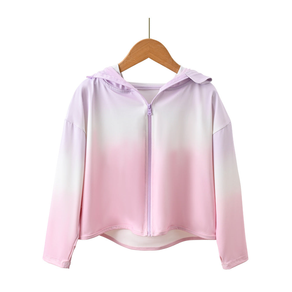 Jungen atmungsaktive Kapuzenjacke mit UV-Schutz EB