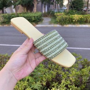 Damen bequeme Slides mit modischen Riemen EB