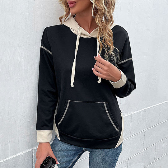 Damen Hoodie mit Kapuze und praktischen Taschen EB