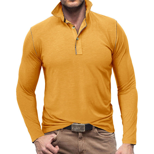 EB | Pique Pullover Slim Passform Weiches Baumwollgefühl Langärmliger Stylischer Passform