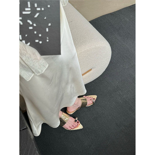 Damen elegante Mules mit funkelndem Design EB
