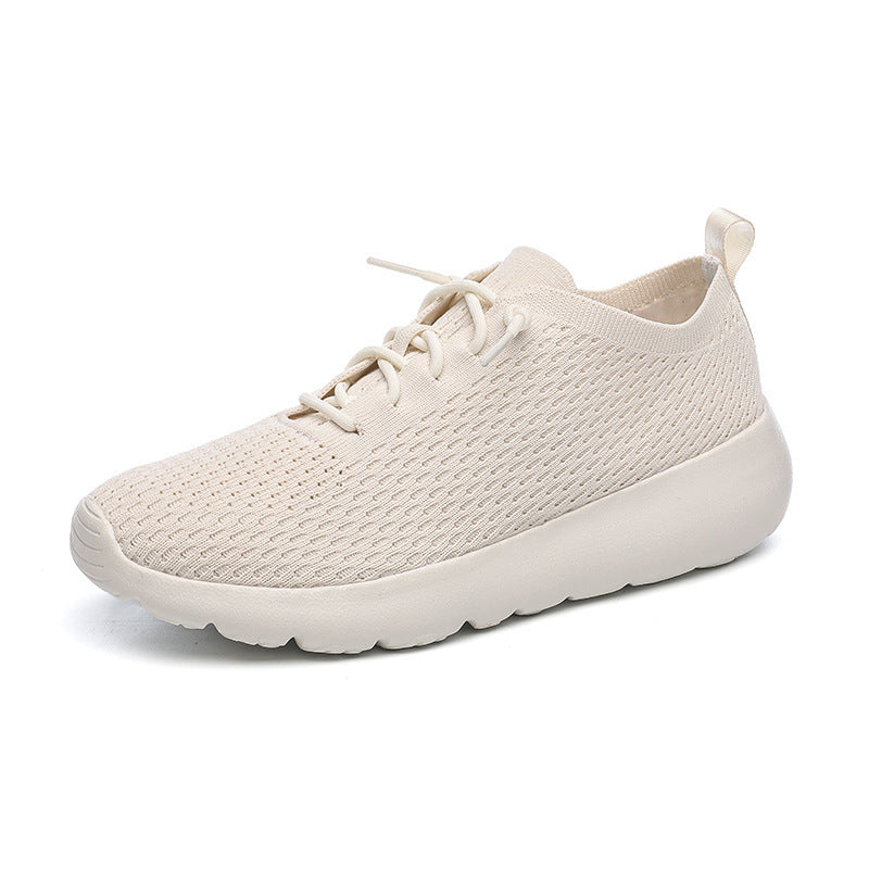 Unisex atmungsaktive Strick‑Slip-On Sneaker mit elastischem Schaft, Zuglasche und gedämpfter Leichtsohle EB