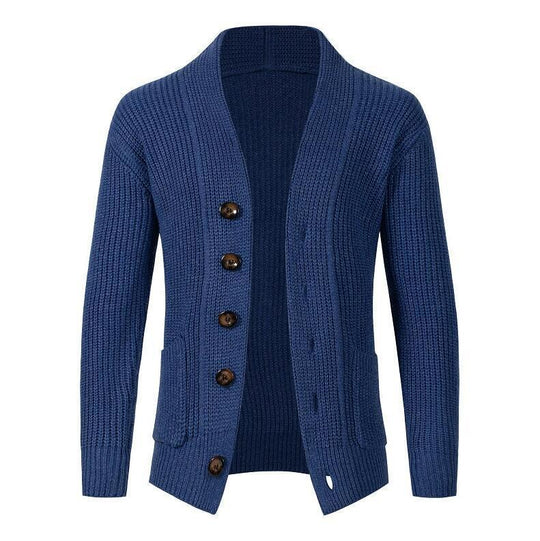 Damen Strickjacke mit knöpfbarem Design und seitlichen Taschen EB