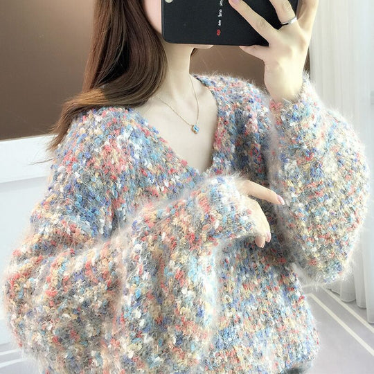 Damen Pullover im lässigen Strickstil EB