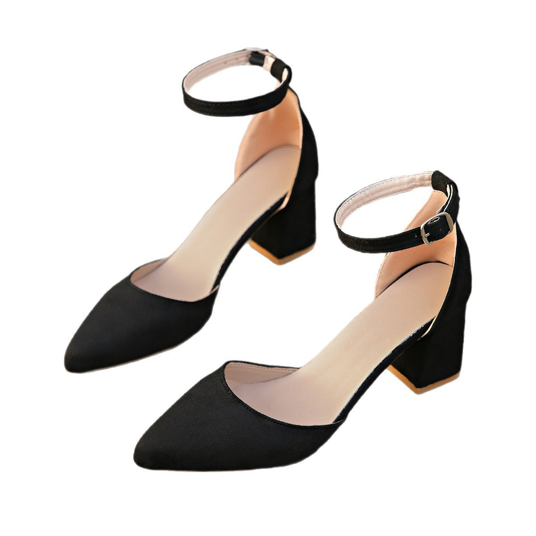 Damen Slingback-Pumps mit eleganter künstlerischer Struktur und komfortablem Blockabsatz EB